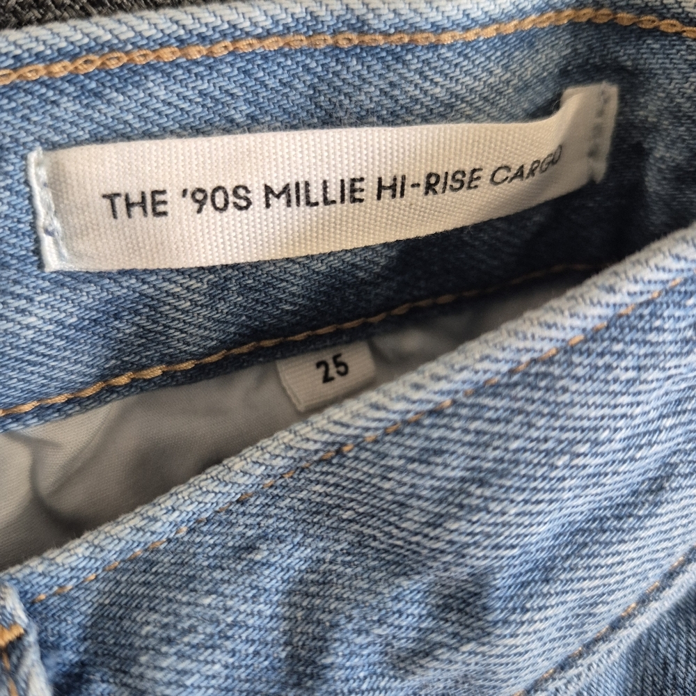 Denim Forum Aritzia The 90's Millie Loose Hi-Rise Cargo Jean Size 25 - Picture 8 of 13